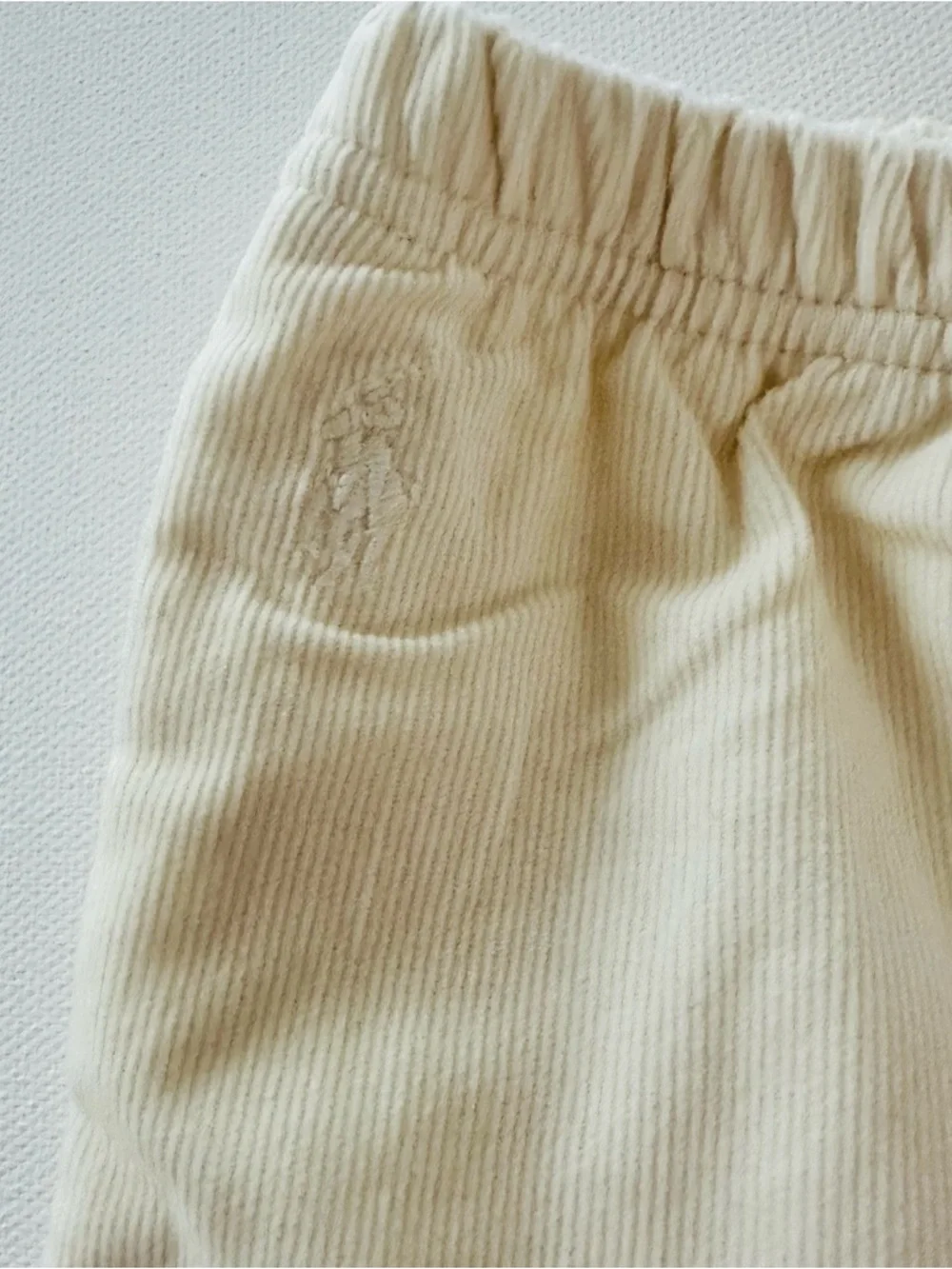 Ralph Lauren 9 Months Baby Boy Cream Soft Corduroy Pants NWT